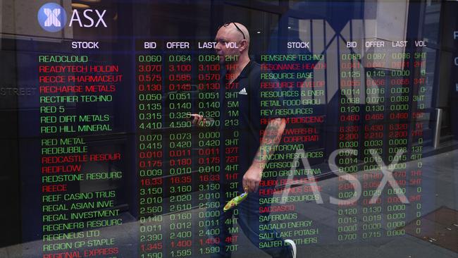 SYDNEY, AUSTRALIA - NewsWire Photos: MARCH 22 2023 - A view of the digital boards at the ASX in Sydney. Picture: NCA Newswire / Gaye Gerard