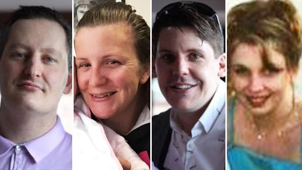 Dreamworld victims Roozi Araghi, Kate Goodchild, Luke Dorsett and Cindy Low.