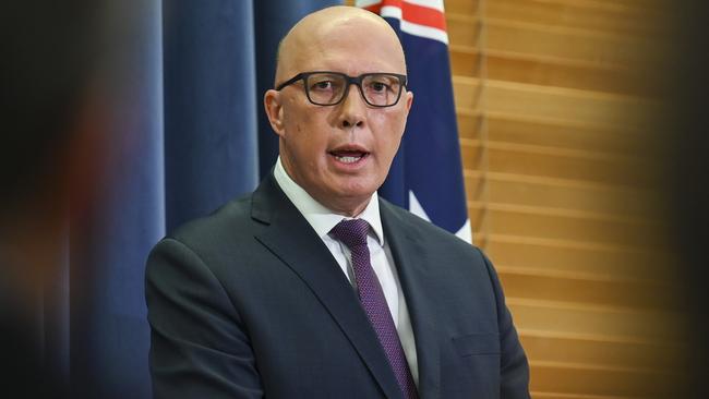 The Liberal Party’s calculation is disappointing but not surprising. To be fair, Peter Dutton was in a difficult place, writes Chris Kenny. Picture: NCA NewsWire / Martin Ollman