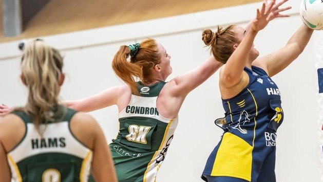 USQ Jets netballer Bridey Condren during the 2021 Sapphire Series. Picture: Supplied