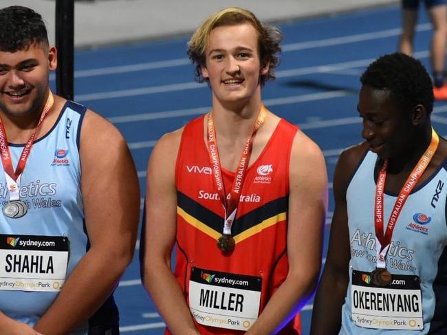 SA athlete Darcy Miller has been winning medals for fun in discus. Picture: File