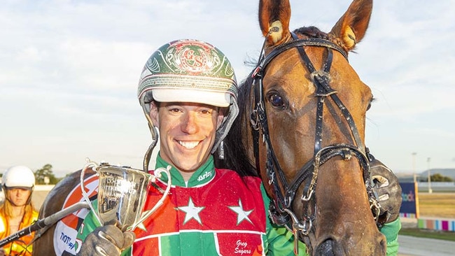 The late Greg Sugars with his champion trotter Just Believe