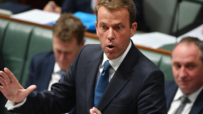 Social Services Minister Dan Tehan. Picture: AAP