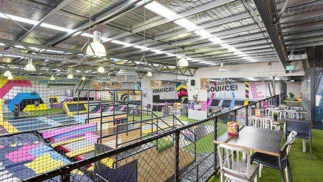 Bounce Trampoline Studio can be found alongside factories in Blackburn North.