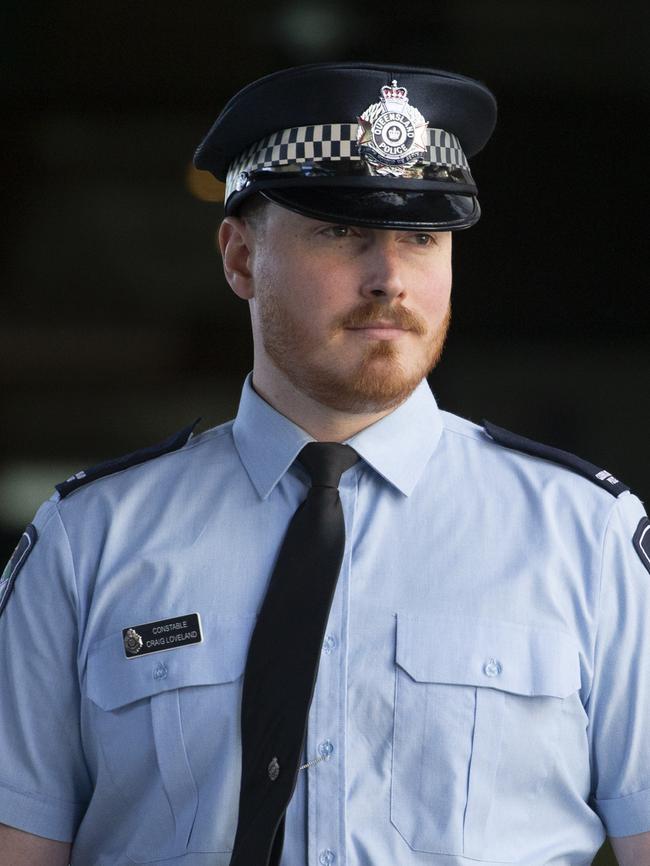 Constable Craig Loveland also gave evidence. Picture: NewsWire / Glenn Campbell