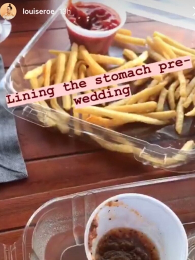 Wedding guests post Instagram stories on Thursday (local time). Picture: Instagram