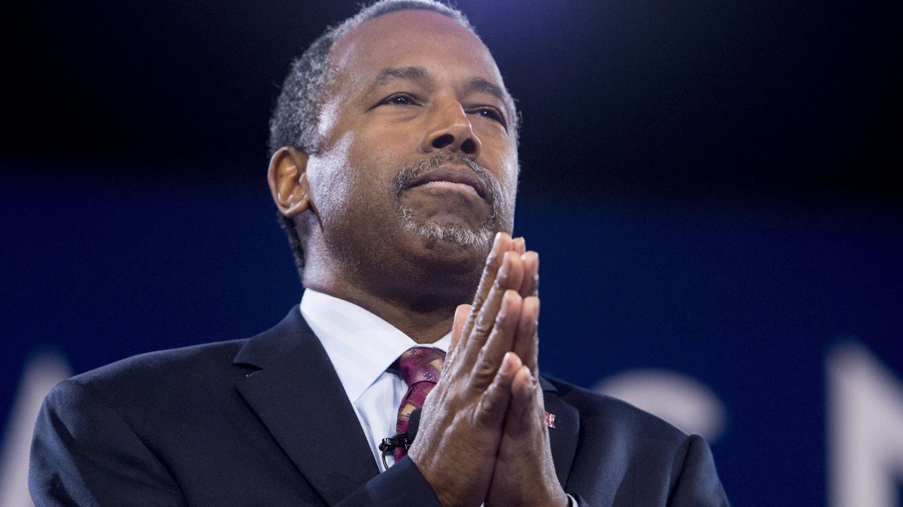 Ben Carson stayed local after the US Capitol attack on 6 January 2021. Picture: AFP