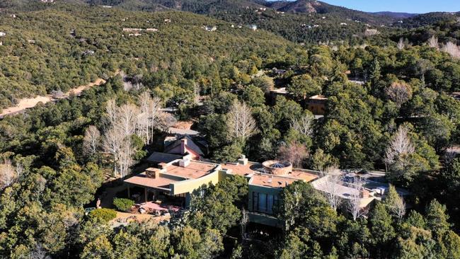 The couple’s home in Santa Fe. Picture: Roberto E. Rosales/AP