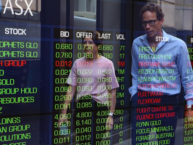 SYDNEY, AUSTRALIA : Newswire Photos AUGUST 30 2023: A general view of the digital boards at the ASX in Sydney. Picture: NCA Newswire/ Gaye Gerard