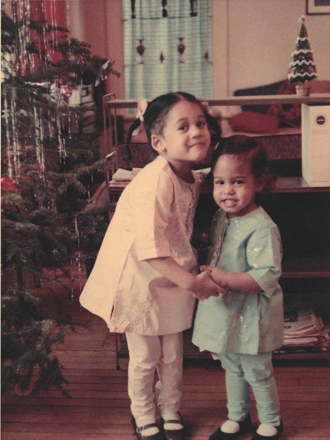 Kamala Harris and sister Maya as young girls. Picture: Supplied