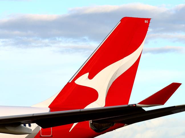 BRISBANE AUSTRALIA THURSDAY 19TH DECEMBER 2024 Generic picture of a QANTAS plane at the Brisbane International Airport Picture David Clark