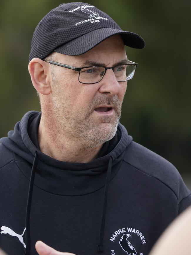 Narre Warren coach Shane Dwyer.