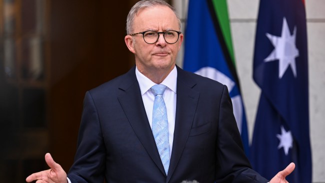 Anthony Albanese has said Adelaide and Western Australia will be big winners from an AUKUS announcement being made on Monday. Picture: NCA NewsWire / Martin Ollman