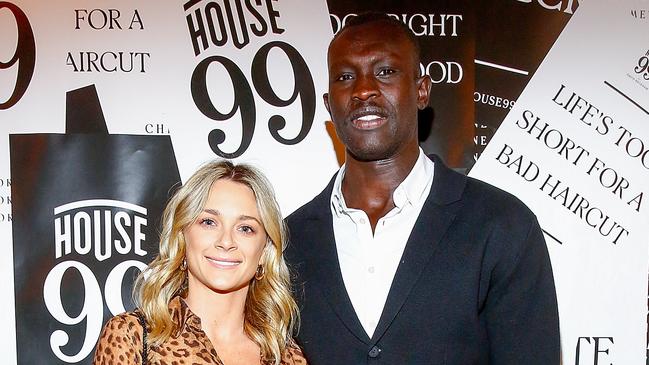 MELBOURNE, AUSTRALIA - NOVEMBER 20:  Emily McKay and Majak Daw attend the House 99 By David Beckham Launch on November 20, 2018 in Melbourne, Australia.  (Photo by Sam Tabone/WireImage)