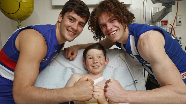 Josh Dunkley and Ben Brown are ready for the Good Friday game. Picture: David Caird