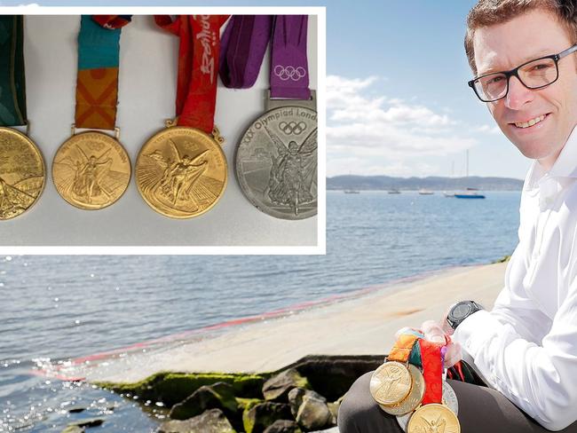 Drew Ginn's four Olympic medals were stolen.