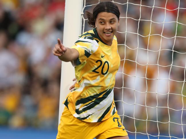 Sam Kerr was taken into custody after the incident. Picture: Getty Images