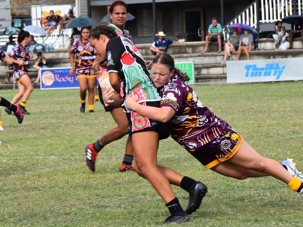 Warba Wangarunya Rugby League Carnival women’s grand final - Emu Park Emus Keb Oakley/Dave Lennox Memorial Sideversus Mona Kielly Memorial.