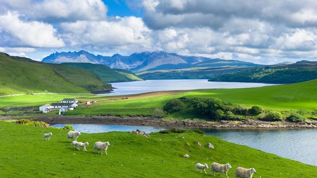 The Cuillin mountain range near Coillure on the Isle of Skye. Picture: Alamy