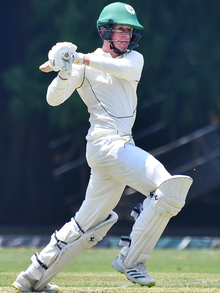 Brisbane Boys College batsman Blake Armstrong. Picture, John Gass