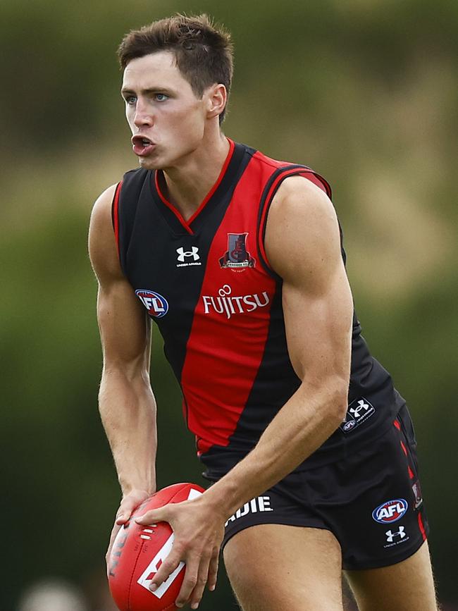 Jake Kelly had a tough first year at the Bombers. Picture: Daniel Pockett/Getty Imagess