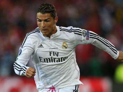 CARDIFF, WALES - AUGUST 12: Cristiano Ronaldo of Real Madrid controls the ball during the UEFA Super Cup match between Real Madrid and Sevilla at Cardiff City Stadium on August 12, 2014 Cardiff, Wales. (Photo by Ian MacNicol/Getty Images)