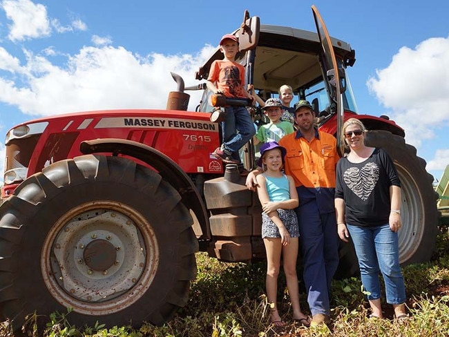 G. Crompton and Sons CEO Sonie Crumpton with his family.