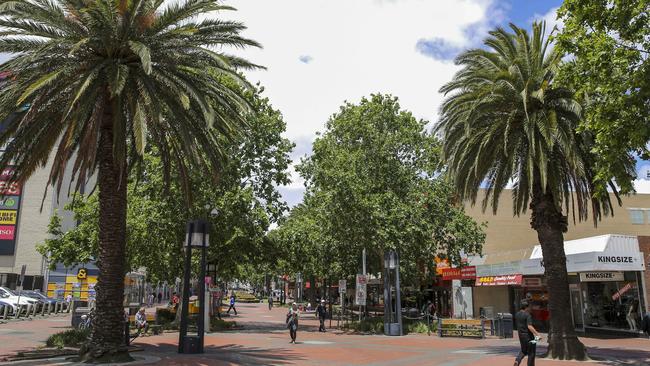 Traders complain of youths drinking outside the Dandenong Plaza Picture: Wayne Taylor