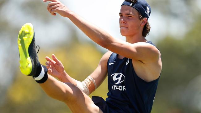 Ben Silvagni took part in Carlton’s pre-season camp on the Sunshine Coast.