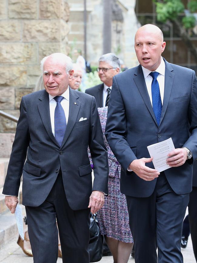 John Howard and Peter Dutton