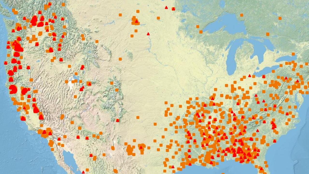 California fires: Satellite photos show blaze has covered western USA ...