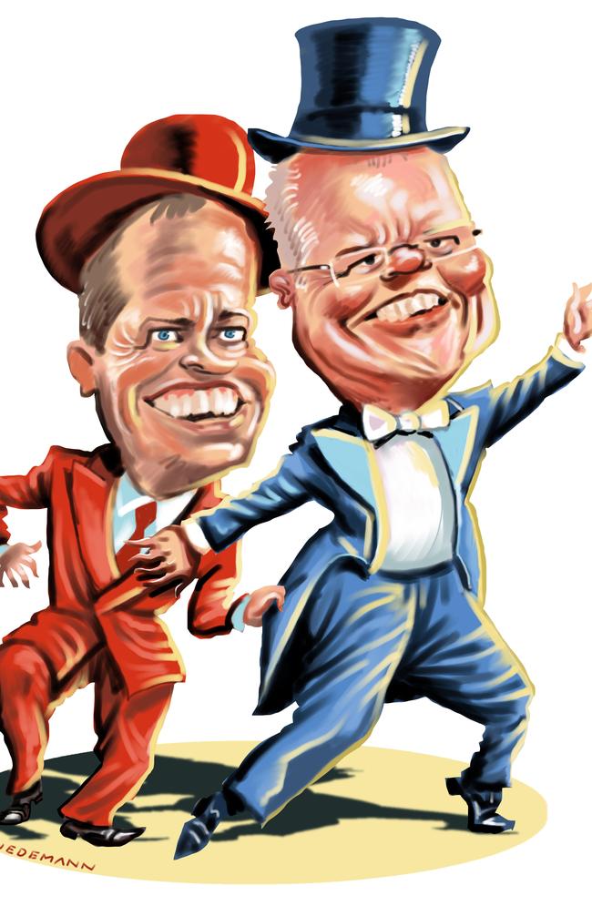 It’s the Bill and Scott show. Art: John Tiedemann