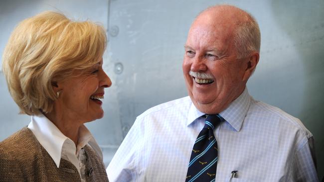 Dame Quentin Bryce and her husband, Michael, in 2012. Picture: Tricia Watkinson