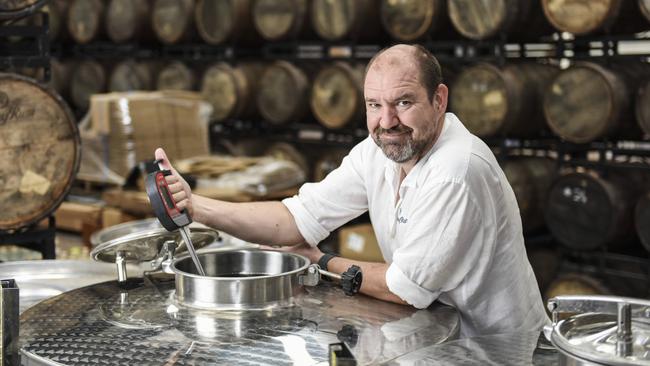 Rum ration: James McPherson runs JimmyRum, the only distillery in Victoria which makes only rum. Pictures: Dannika Bonser