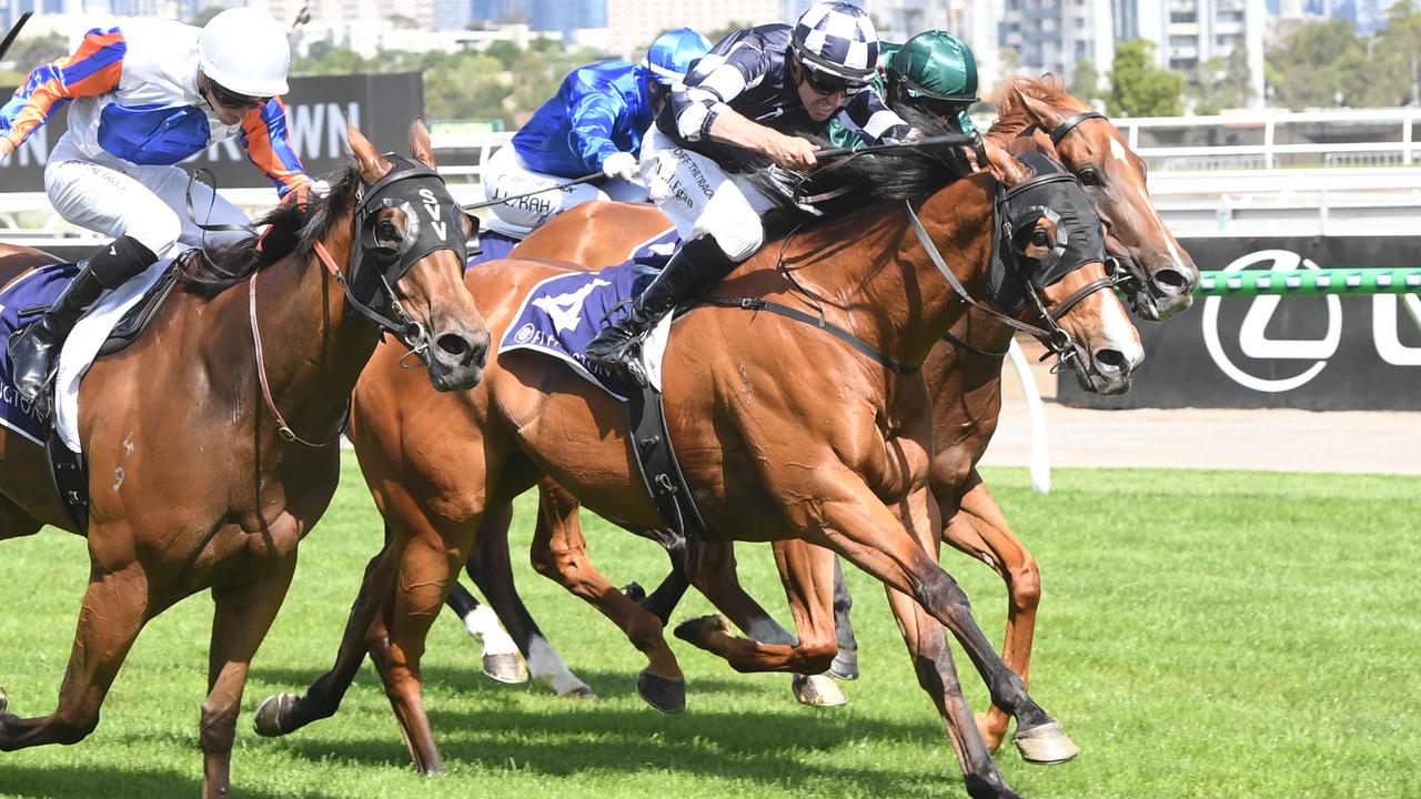 It'sourtime wins the Standish Handicap at Flemington Racecourse on January 11. Picture: Brett Holburt / Racing Photos