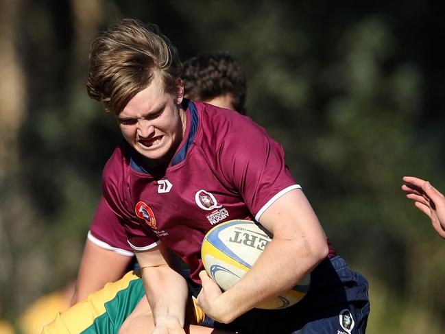 Gregory Terrace lock Xavier Boyle is the school’s latest Australian Schoolboy representative. Picture: Paul Seiser, SPA Images