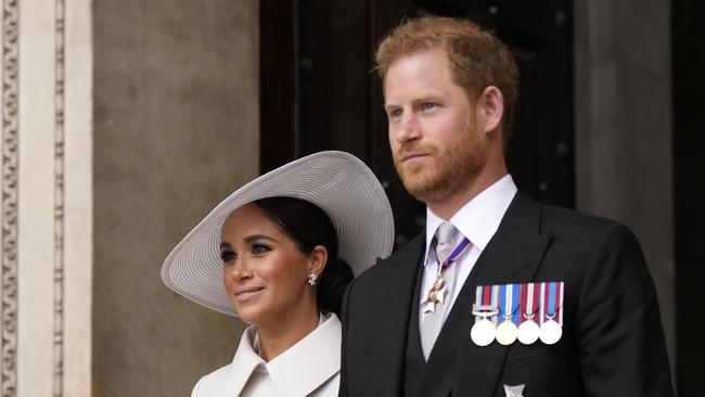 Charles talked of his love for Prince Harry and Meghan Markle. Picture: Matt Dunham/WPA Pool/Getty Images