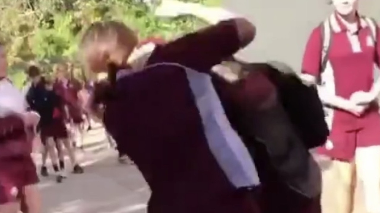 Appalling footage has been shared across social media of schoolyard fights.