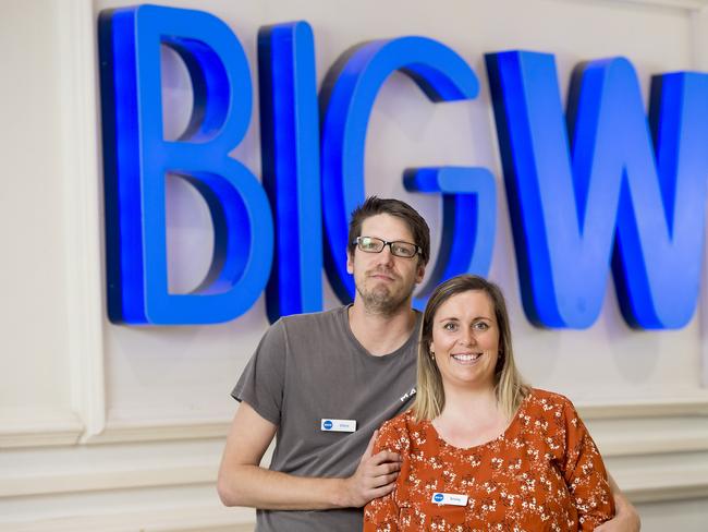 The 33rd anniversary of Big W Erina holds a special place in Kristy and Chris Veale’s hearts after the couple met through the store before going on to get married and start a family. Picture: NCA NewsWire / Troy Snook