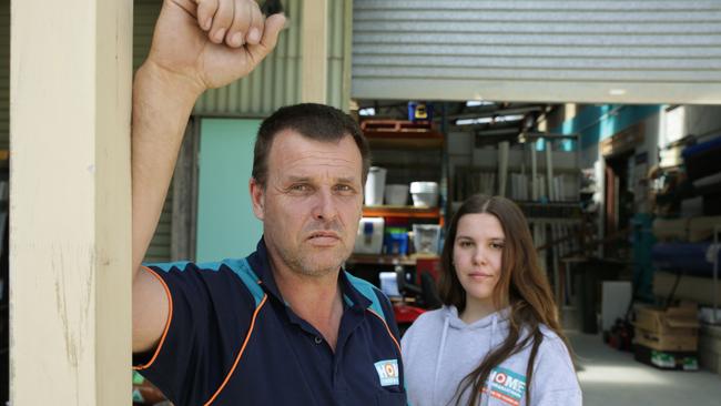 Ben Jenik, with daughter Catherine Jenik, takes home $900 a week working at Home Hardware in Rylestone.