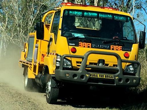 ON SCENE: A rural fire crew arrives on scene at a bushfire near Sarina.