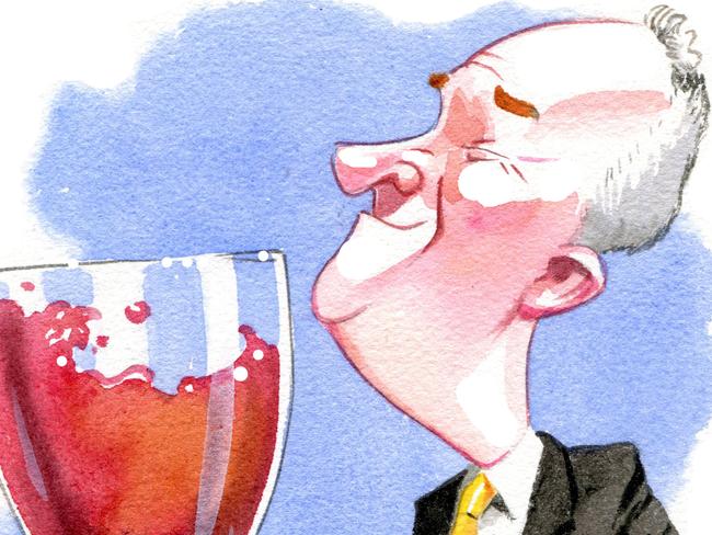 Treasury Wine CEO Michael Clarke as drawn by Sturt Krygsman.