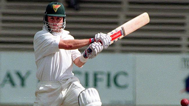 Jamie Cox in action at Bellerive Oval in a 1998 clash between Tasmania and NSW.