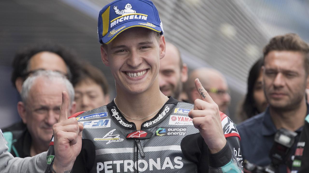 Quartararo became MotoGP’s youngest-ever pole-sitter in Spain in 2019, aged just 20. (Photo by Mirco Lazzari gp/Getty Images)