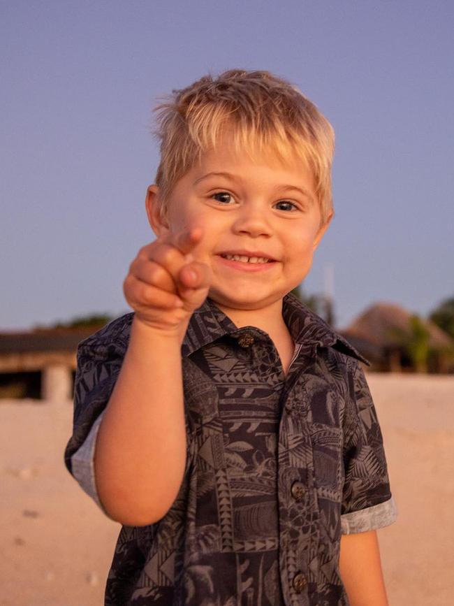 Xander Dean – now three years – old, was born in August 2020. Picture: Instagram.