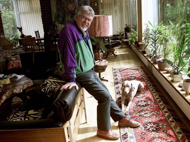 Sources tell British press Rolf Harris, pictured here in his home in 2001, doesn’t leave often. Picture: Tim Anderson. Harris