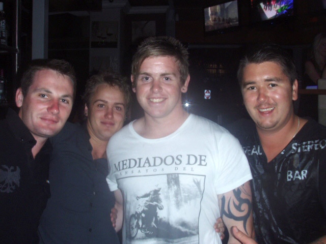 Ben Dwyer, Nathen Murray, Brock O'Connor, Mitch Smith. Cube Hotel nitelife. Photo contributed