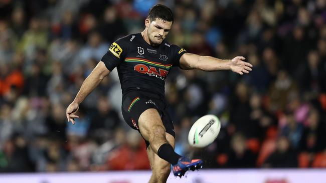 Panthers star Nathan Cleary is the driving force behind Penrith’s attack. Picture: Matt Blyth/Getty Images