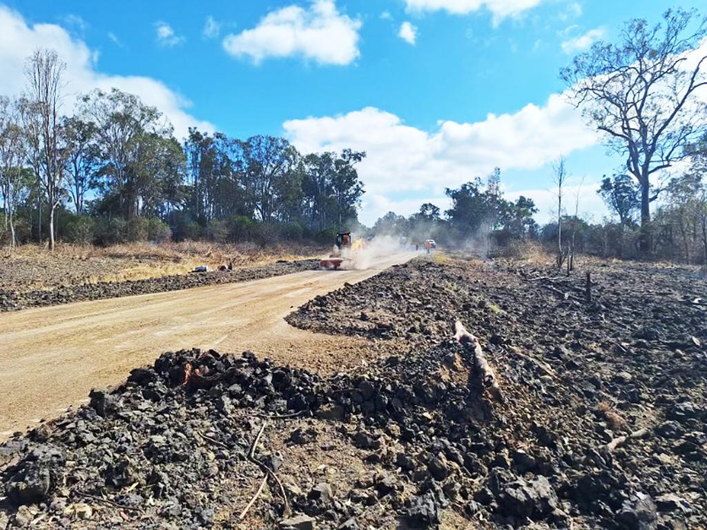 Truck crash and subsequent explosion on the Bruce Highway at Bororen in the vicinity of Atkinson Road.