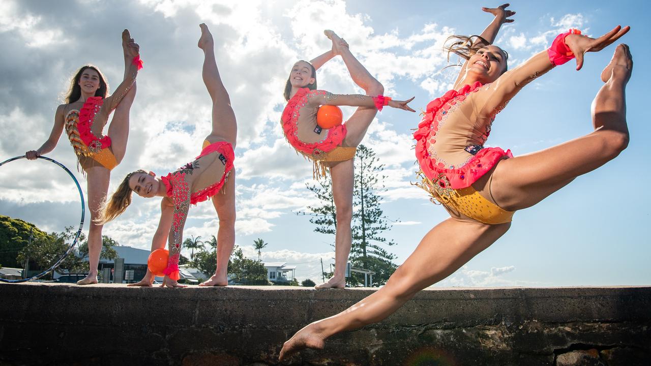 Emily Abbot, Alannah Mathews, Felicity White and Alexandra Aristoteli have trained 30 hours a week for the past six years to be ready for Tokyo. Picture: Brad Fleet